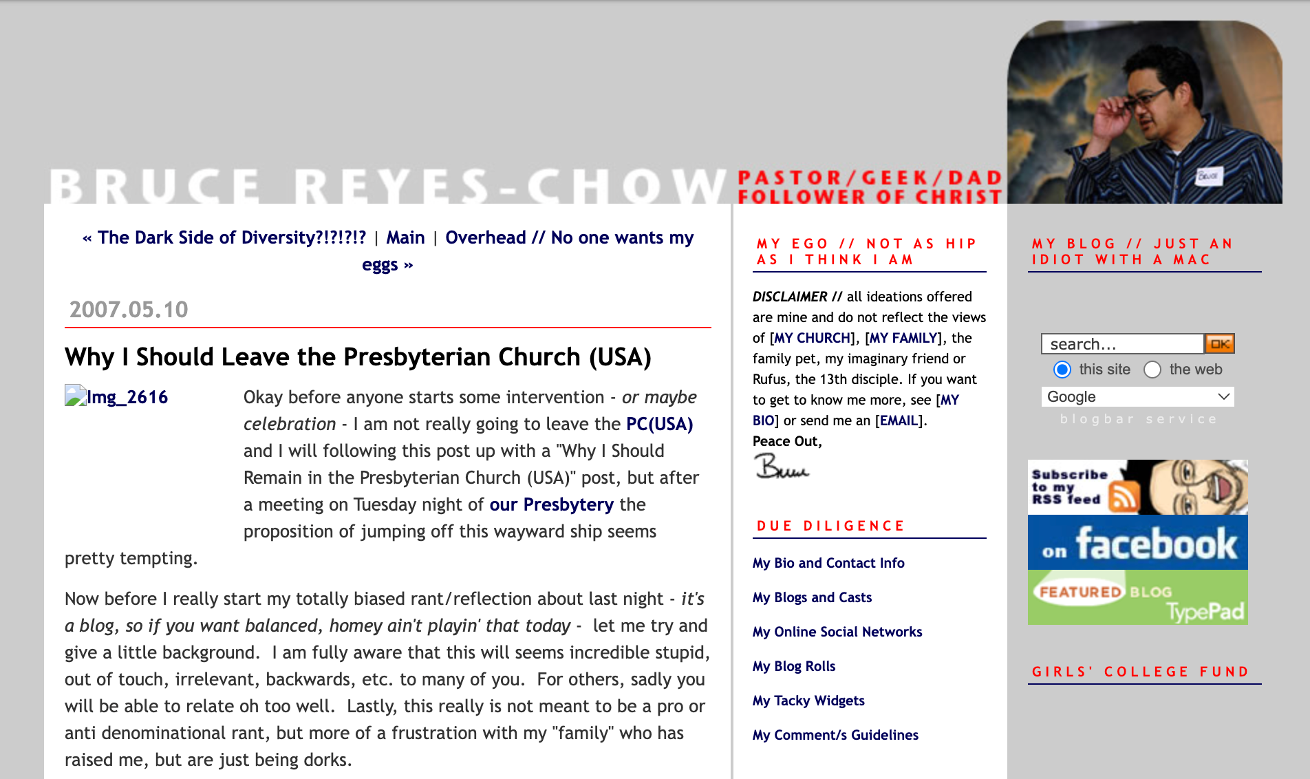 From + The + Vault: Why I Should Leave the Presbyterian Church (USA)